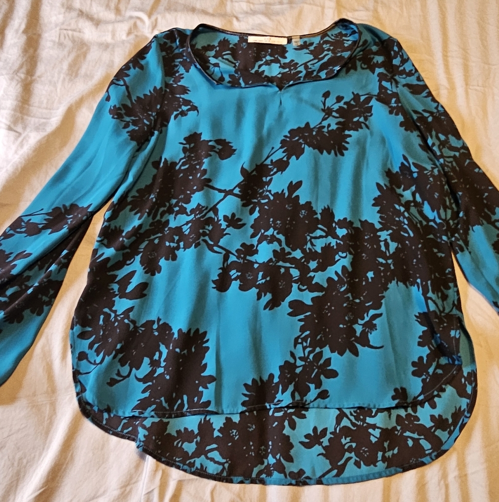 Teal and Black Dex Top